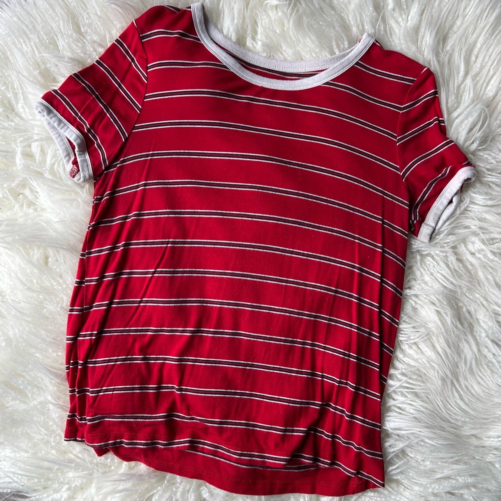 SO Red Striped T-Shirt